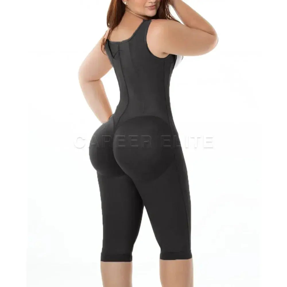 Knee Length High Compression Fajas Colombianas Girdle
