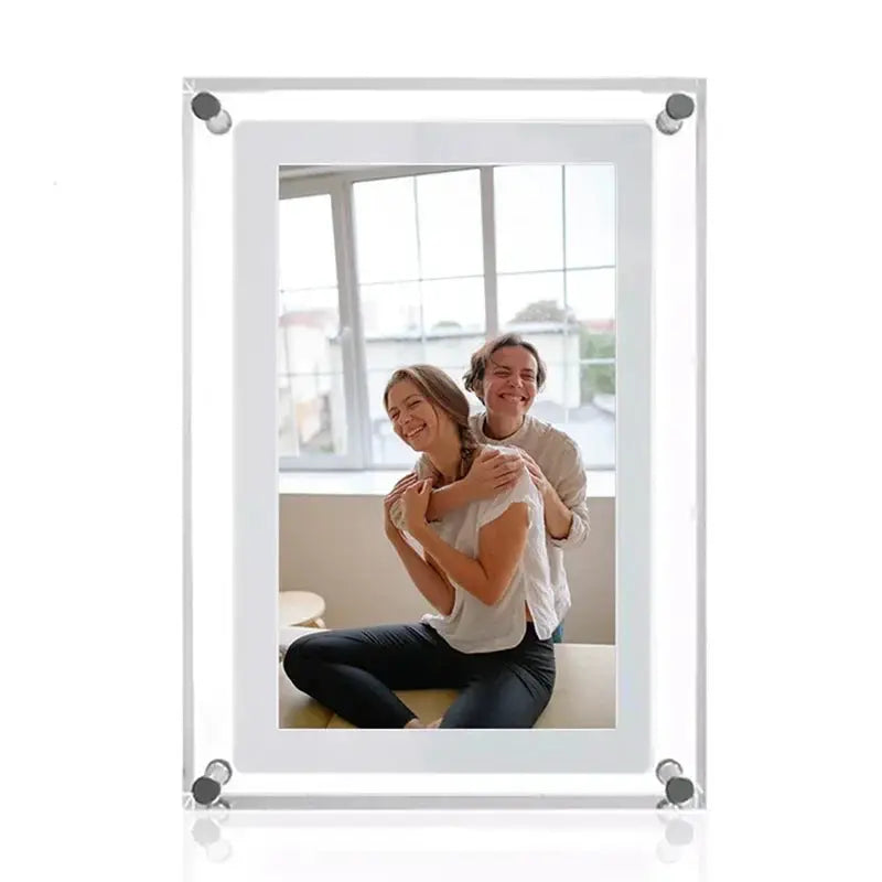 Acrylic Digital Photo Frame 5 To 7 Inch IPS Screen 1000mAh