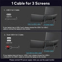 Portable FHD Monitor For Laptop USB