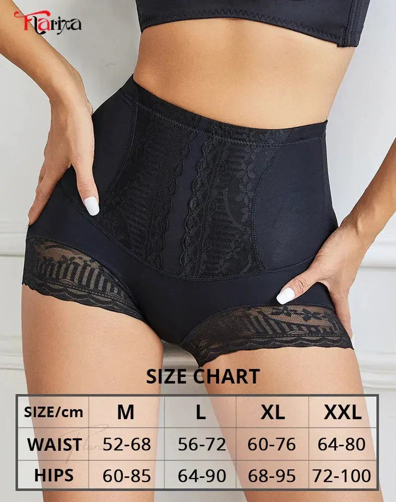 Flarixa Lace Safety Shorts Tummy Control Butt Lift Pants