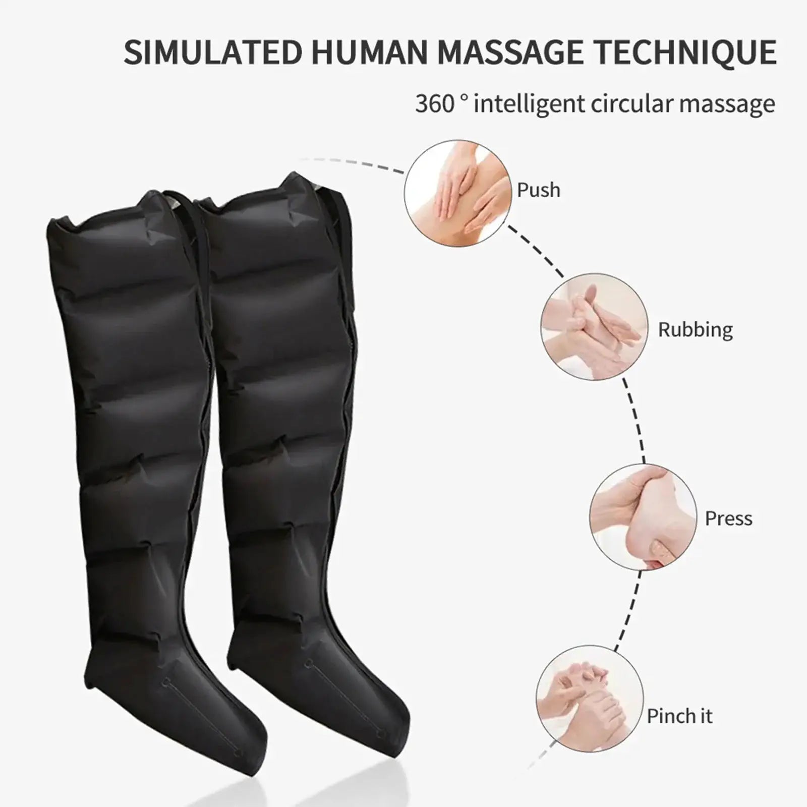 2026 NEW Foot Air Pressure Leg Massager Promotes Blood Circulation Kneading Squeezing Deep Relaxation Muscle With Hand Control