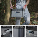 ALLPOWERS S2000 PRO Power Station 2400W Solar generator & SF200 200W Solar Panel Monocrystalline Solar Charger for Camping Home