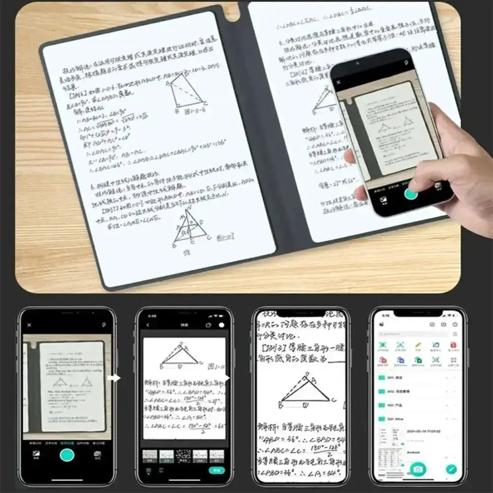 Reusable Whiteboard Notebook Set With Whiteboard Pen - OurLum.com