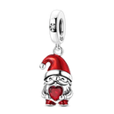 Sterling Silver Bright Red Charm
