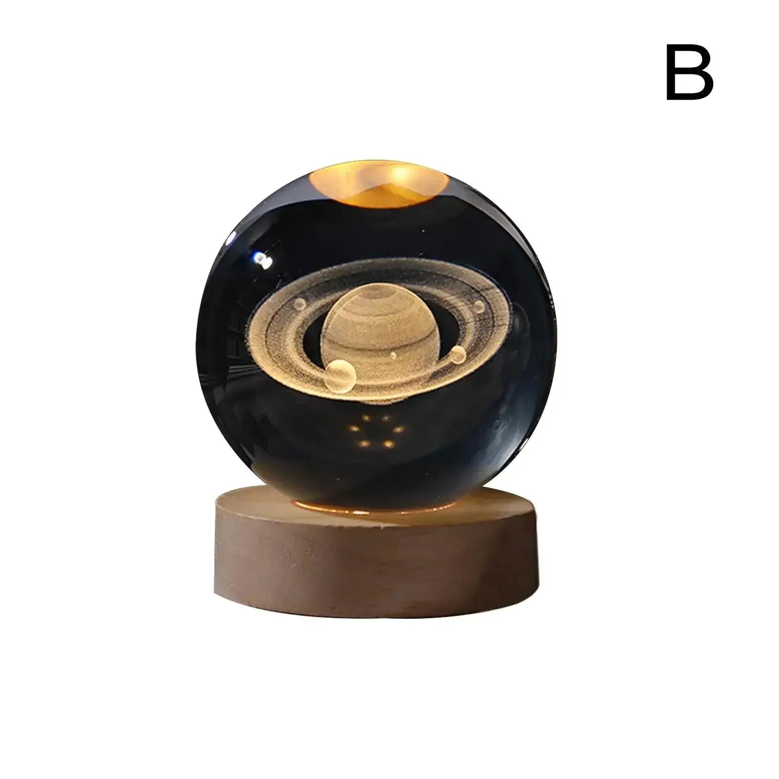 3D Moon LED Crystal Lamp Elegant Night Light For Home