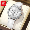 Luxury Luminous Womens Leather Watch
