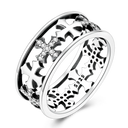 Sterling Silver Ring Sparking Zirconium