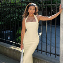 Flattering Halter Maxi Dress for Prom