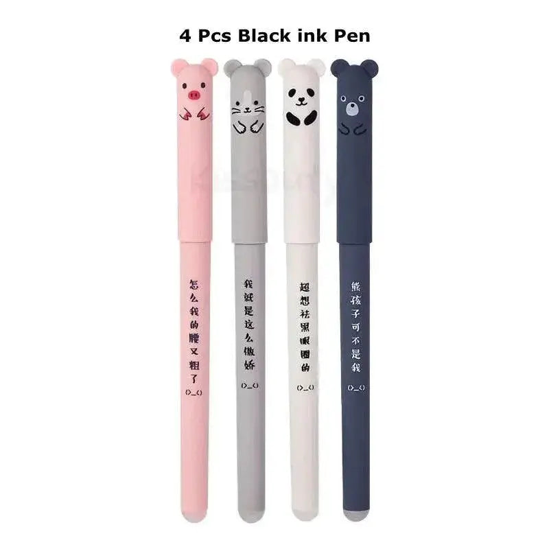 Cartoon Cat Gel Pens Set for Cute Animal Designs Fun Colors