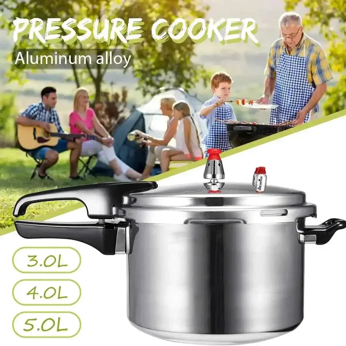 Gas Stove Compatible Pressure Cooker Aluminum Alloy 3L 4L 5L
