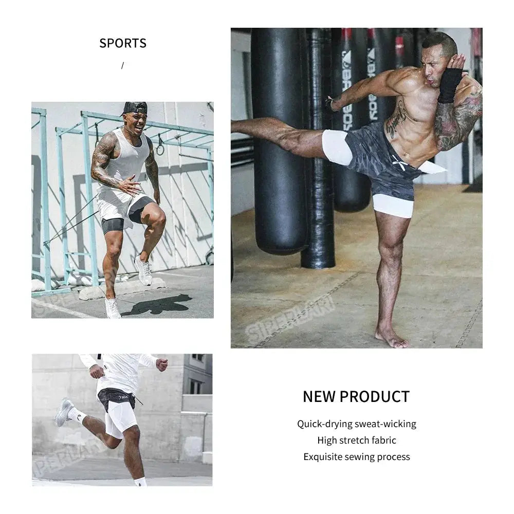 Moisture-Wicking Quick-Dry Gym Shorts — product view 12