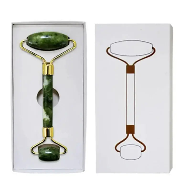 Quartz Stone Face Roller Set Gua Sha For Natural Skin Care