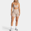 Leopard Print Yoga Set Women Butt Lift High Waist
