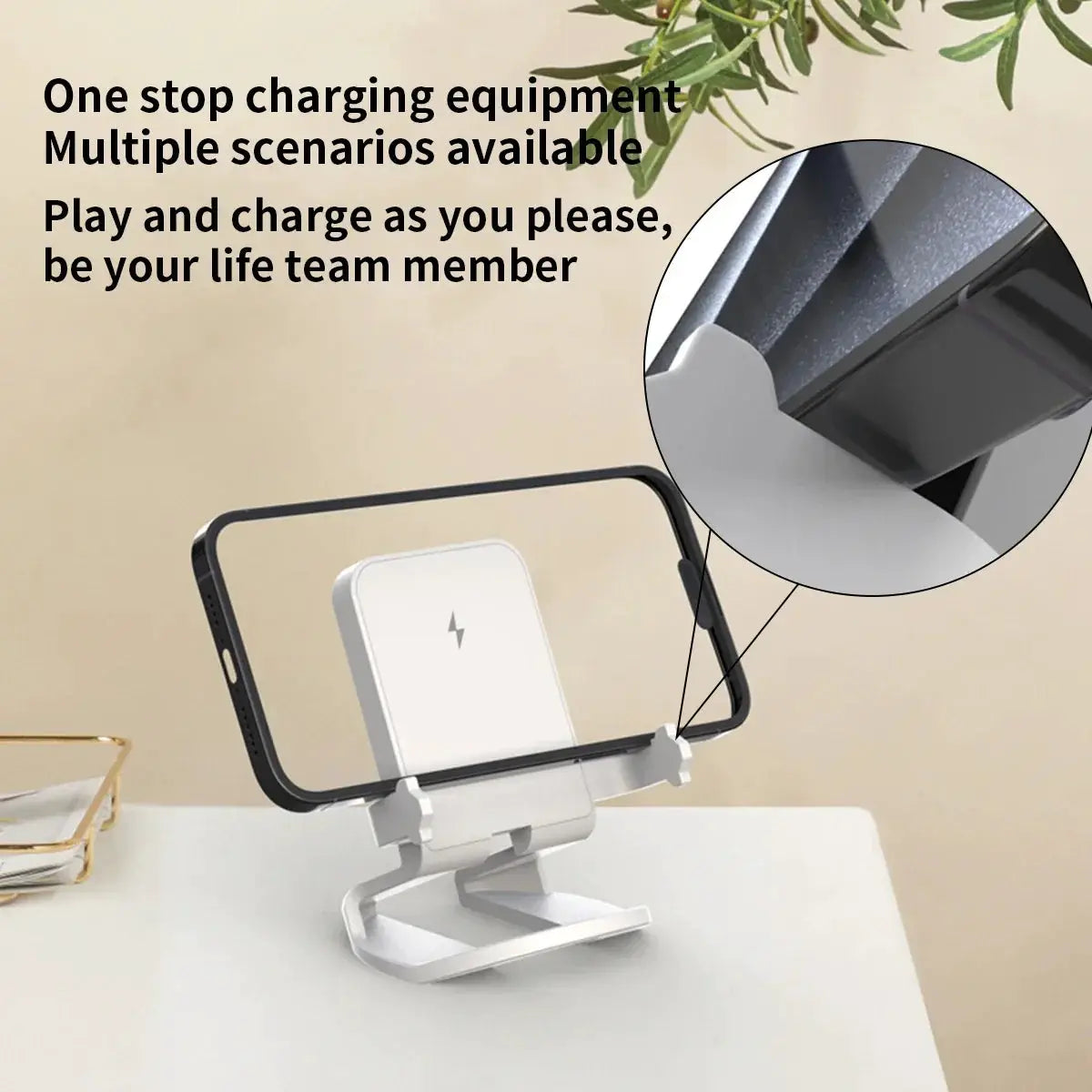 Wireless Charger 15W for iPhone Fast Charging Holder