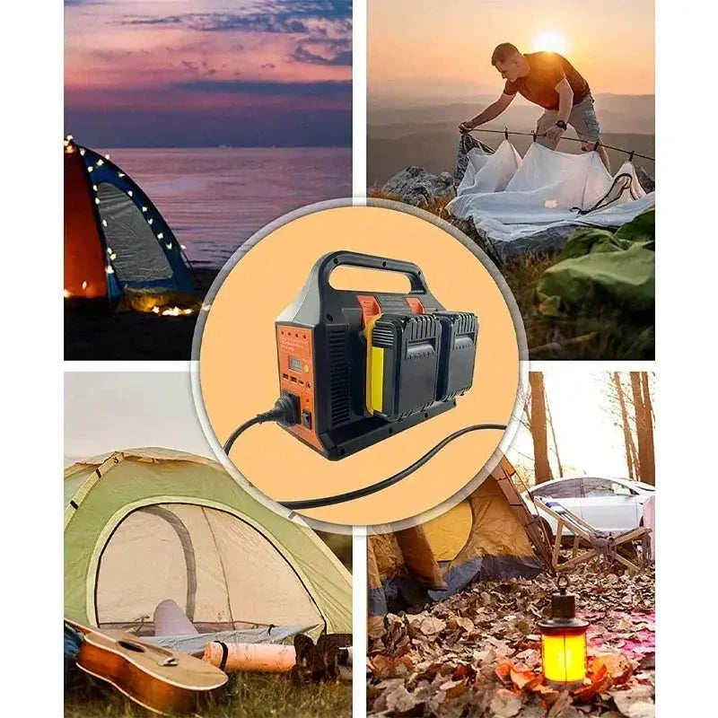 300W Portable Inverter For 18V Batteries With USB And Light - OurLum.com