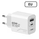 GaN 65W USB C Charger - Dual Port Fast Charge