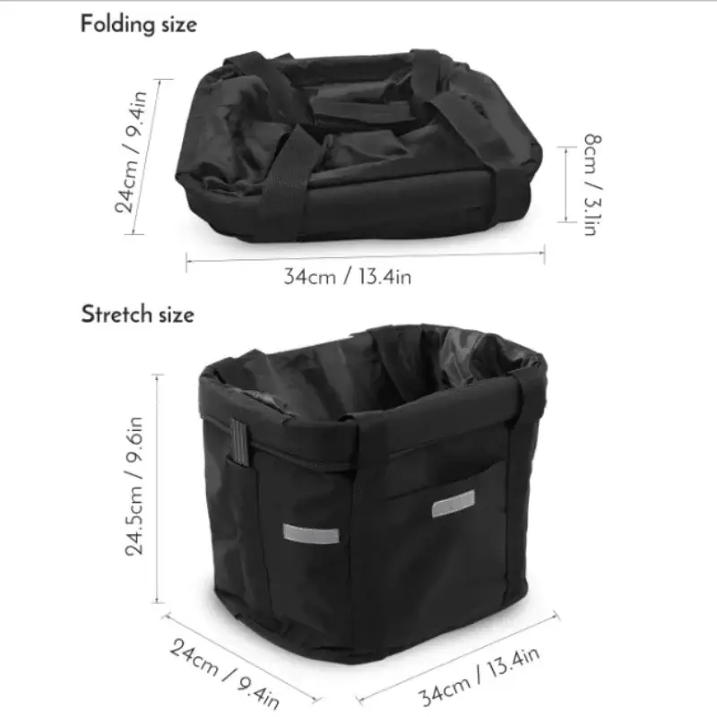 Detachable 2 In 1 Bicycle Front Basket And Pet Carrier