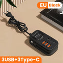 Desktop 6 Port USB Charger - Rapid Charging