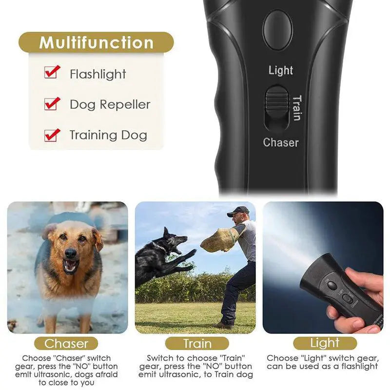 Pet Dog Ultrasonic Bark Control Repeller Training Device