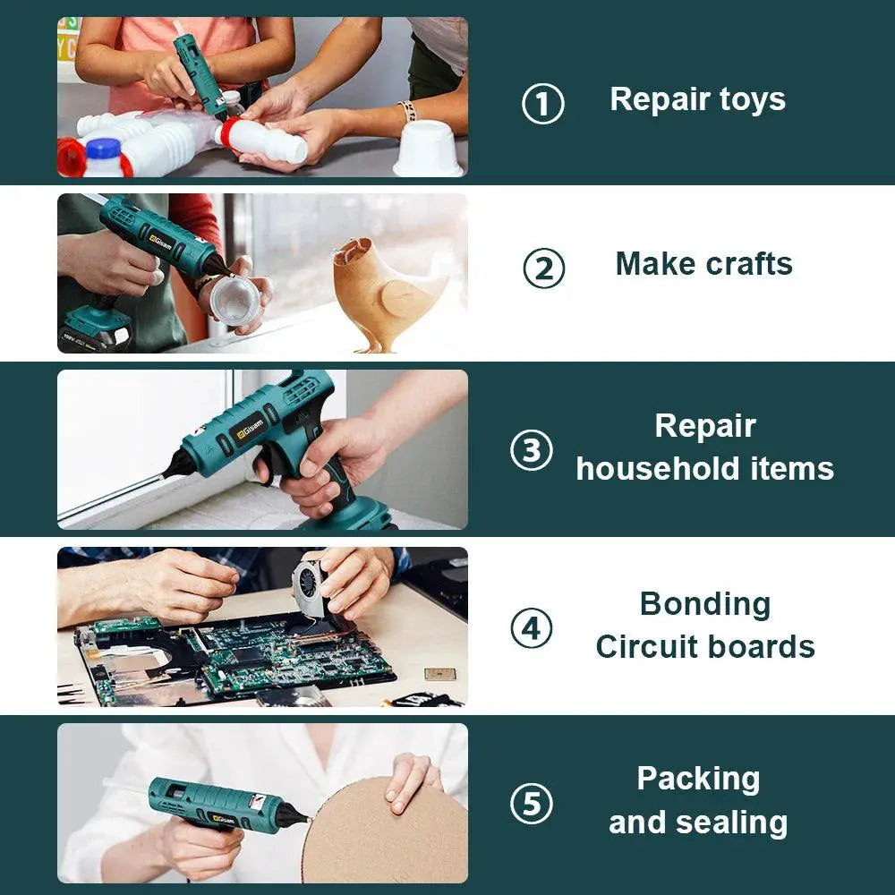 100W Electric Hot Melt Glue Gun For Makita 18V Battery - OurLum.com