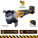 Cordless Brushless Angle Grinder for Metal Cutting DCG406