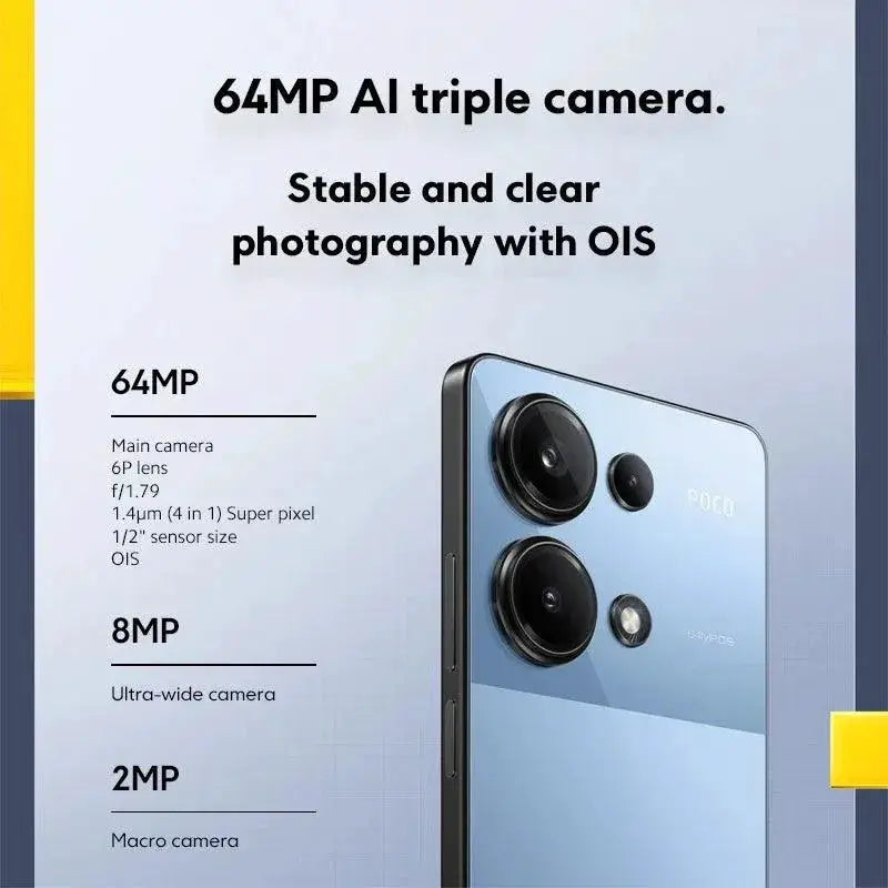POCO M6 Pro Global Version 64MP Camera Phone 120Hz AMOLED