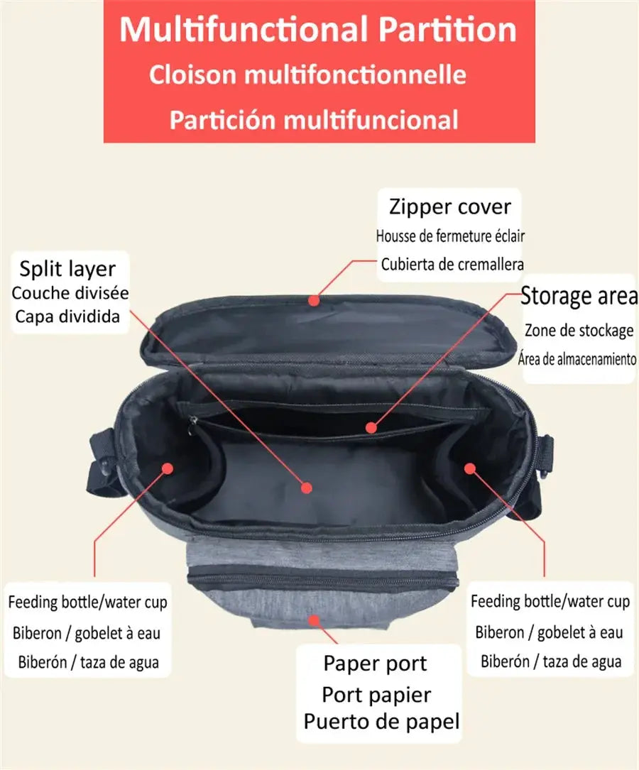 Mummy Bag Waterproof Diaper Bag Large Capacity Organizer