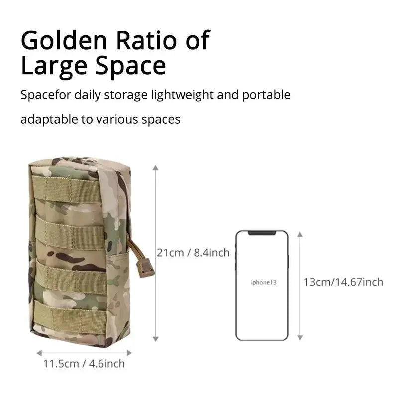 Outdoor Molle Waist Bag 600D Camouflage Tactical Fanny Pack