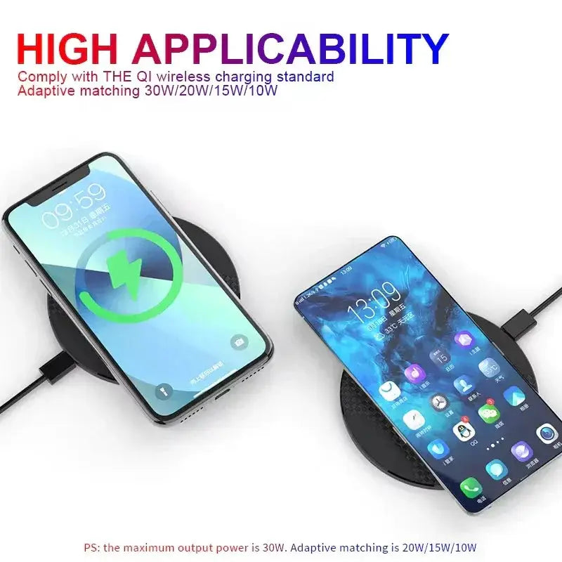 15W Wireless Charger Pad Stand for iPhone and Samsung