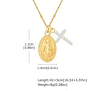 Gold Cross Pendant Necklace For Women