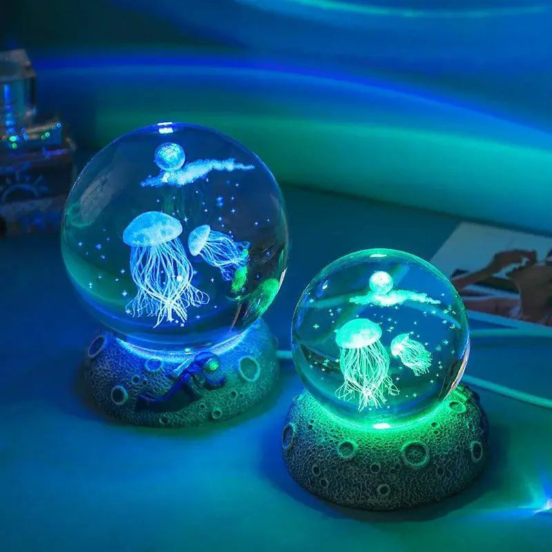 3D Galaxy Moon Lamp USB LED Night Light For Home Decor