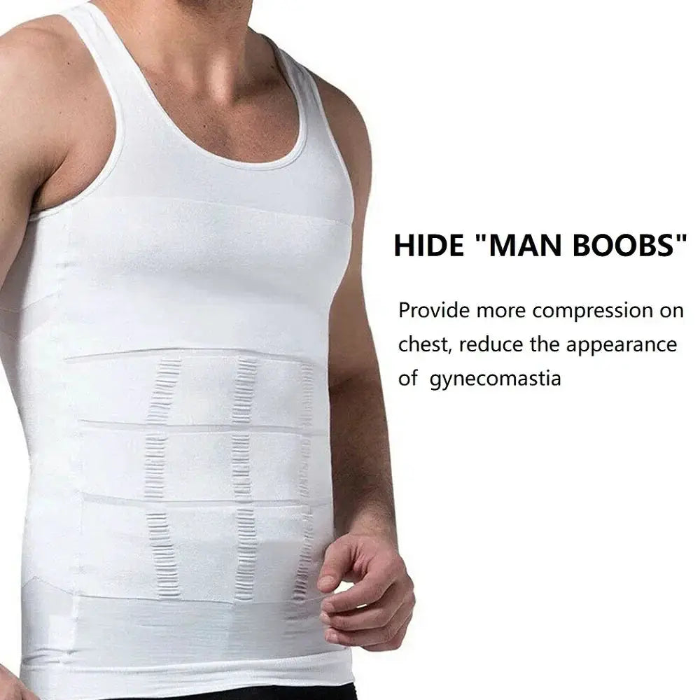 Men's Compression Shirt Tank Top Slimming Body Shaper Vest