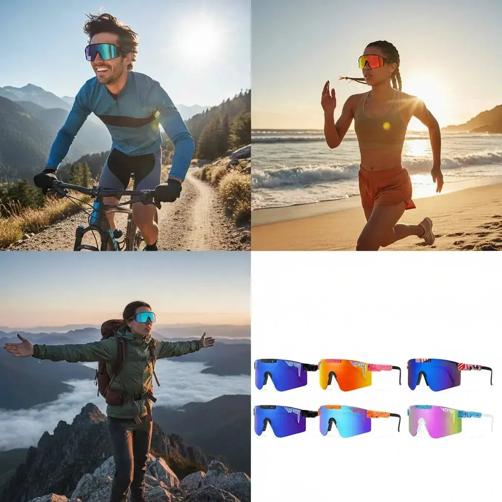 PIT VIPER Sunglasses UV400 Cycling Eyewear For Men And Women