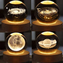 Hot USB Powered Galaxy Crystal Ball Lamp 3D Moon Light