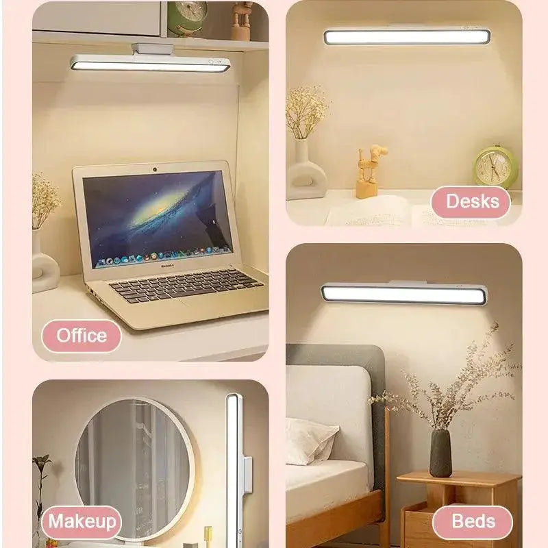 Magnetic LED Desk Lamp USB Rechargeable Adjustable Light