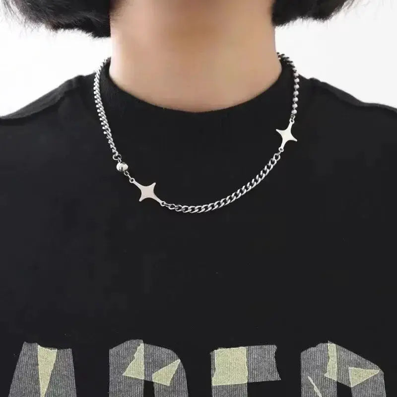 Simple Trendy Star Hollow Choker Necklace For Fashion