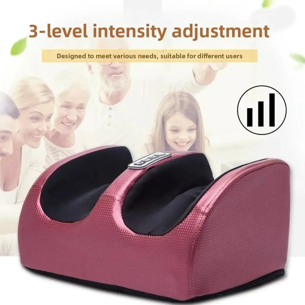 Comfortable Electric Foot Massager Infrared Heating Electric Heating Kneading Massager Roller Design Deep Kneading for 24W/12V