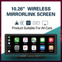 10.26 Inch Wireless CarPlay And Android Auto Mirror Link Player Universal Pro