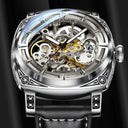 Glenaw Stainless Steel Automatic Watch for Modern Men Luxury