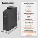 SucceBuy Steel Fingerprint Pistol Safe