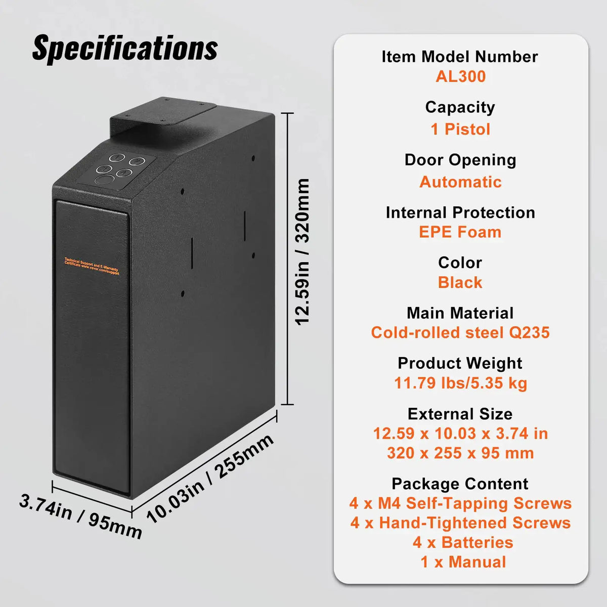 SucceBuy Steel Fingerprint Pistol Safe — product image 9