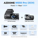 Azdome M550 Pro - 4K Dashcam With Gps And Wifi