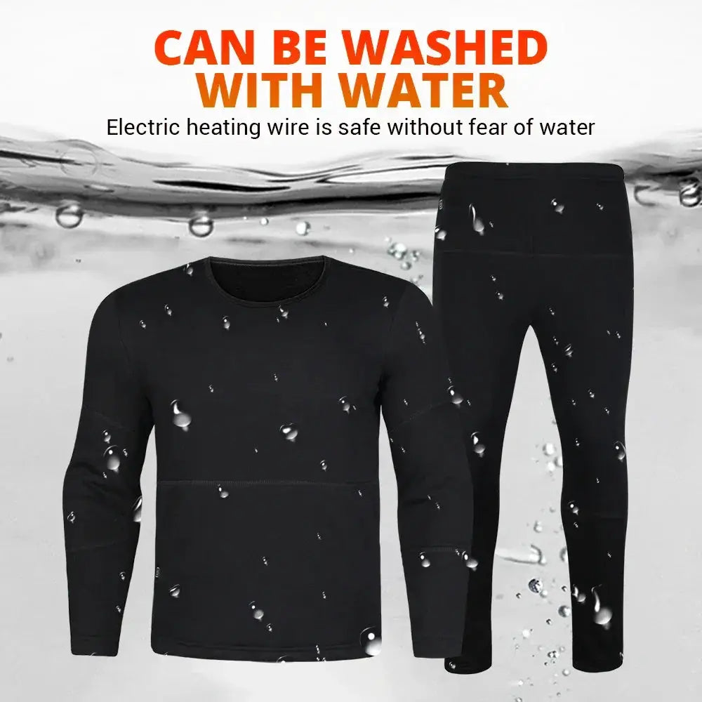 Ski Thermal Heated Underwear for Men and Women Winter Gear