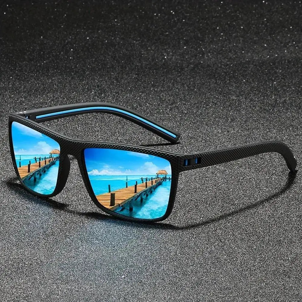 Unisex Vintage Square Polarized Sunglasses UV400 Protection