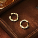 Luxurious Moissanite Hoop Earrings