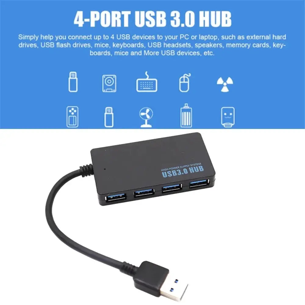 High Speed 4 Ports USB 3.0 HUB Multi USB C type-c Splitter Expander Multiple USB Expander Computer Accessories For Laptop PC