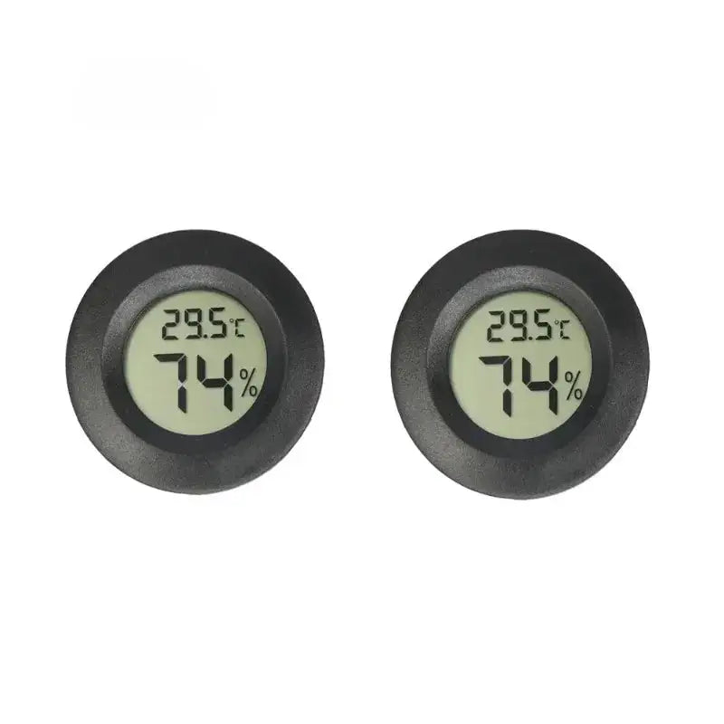 1/6PCS Mini Hygrometer Thermometer Fahrenheit or Celsius Meter Digital LCD Monitor Indoor Room Round Humidity Temperature Gauge