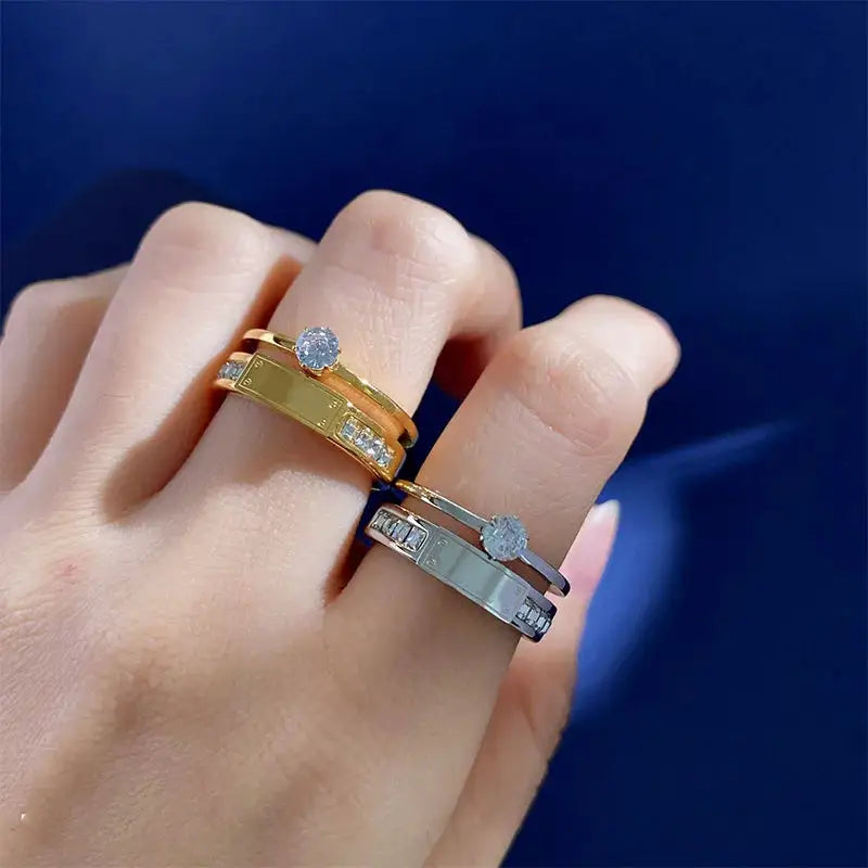 Carat Gold Plated Moissanite Ring — product image 2