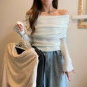 Knitwear: Stylish Off-Shoulder Ladies Top for Winter Fashion