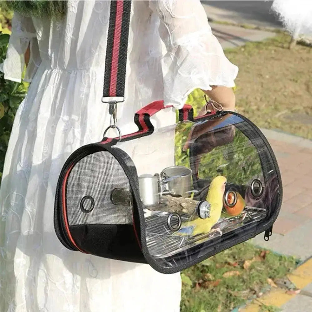 FeatherTrail Parrot Travel Carrier With Perch Backpack